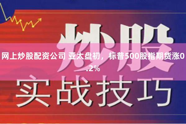 网上炒股配资公司 亚太盘初，标普500股指期货涨0.2%